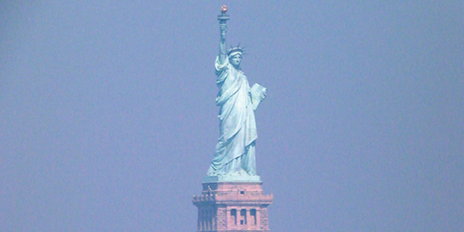 La Statue de la Liberté, vue depuis le ferry Statue de la Liberté NYC
