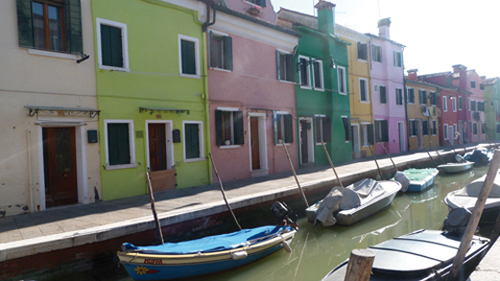 Les maisons colorées de Burano près de Venise (italie)