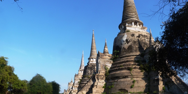 Un des nombreux temples de Ayutthaya en Thaïlande