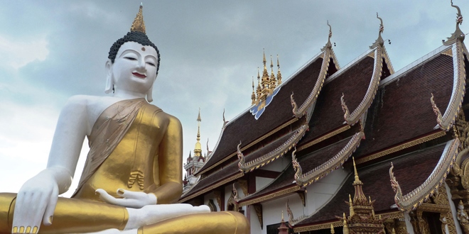 Un temple à Chiang Mai au nord de la Thaïlande