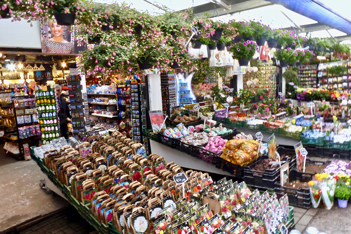 Magasin fleurs Amsterdam velo