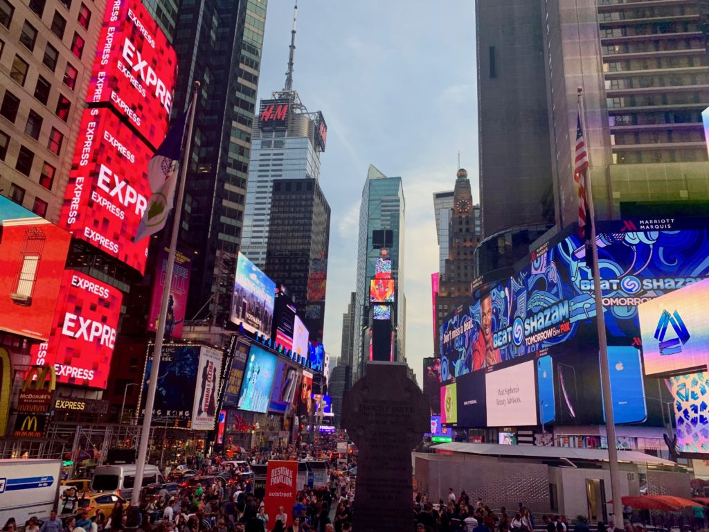 Times Square en fin de soiree