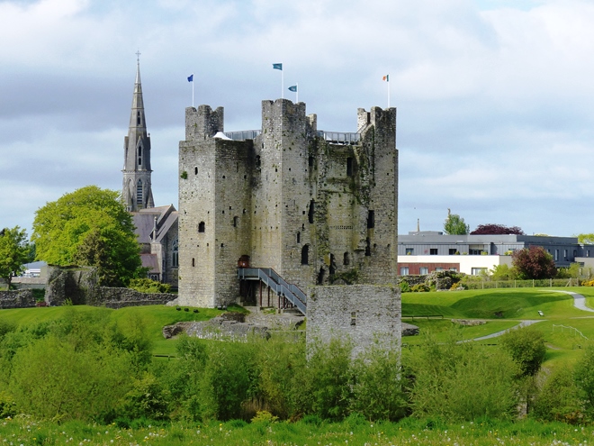 Le château fort de Trim en Irlande