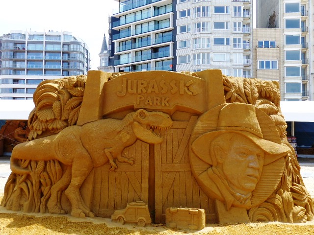 Sandsculpture Stars Festival Ostende : sculptures de sable