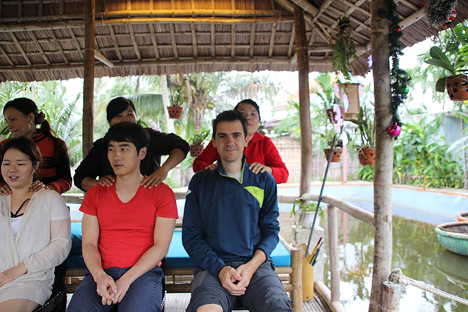 Massage avant le cours de cuisine Hoi An