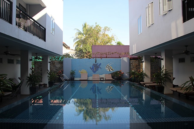 Sokhdom Residence Siem Reap Cambodge piscine