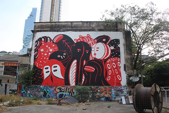 Street Art Bangkok Nakamura Wall
