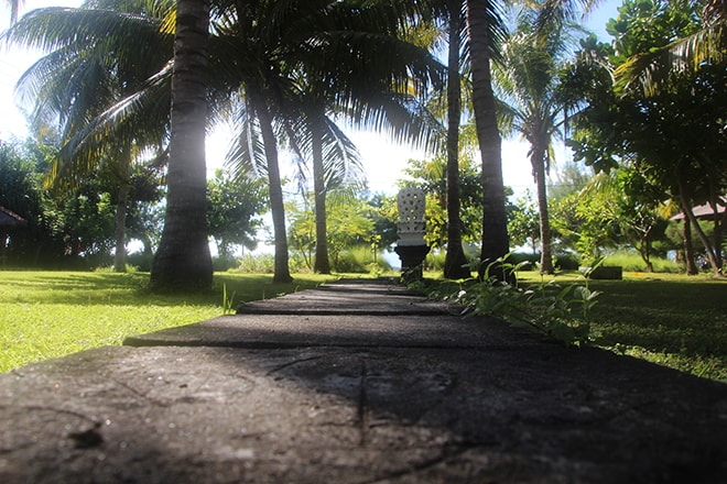 Allée Villa Nautilus Gili Meno Indonesie