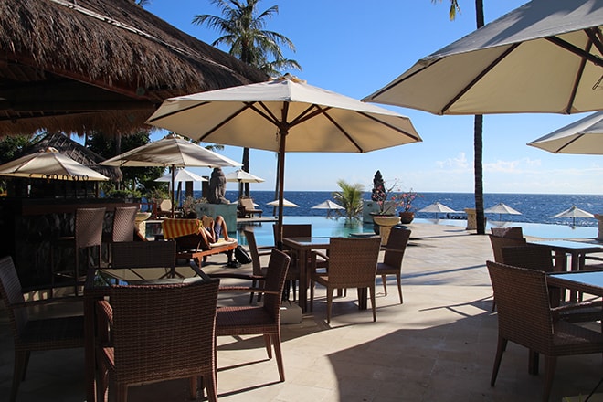 Pool bar Siddhartha Resort Diving Center Tulamben Bali