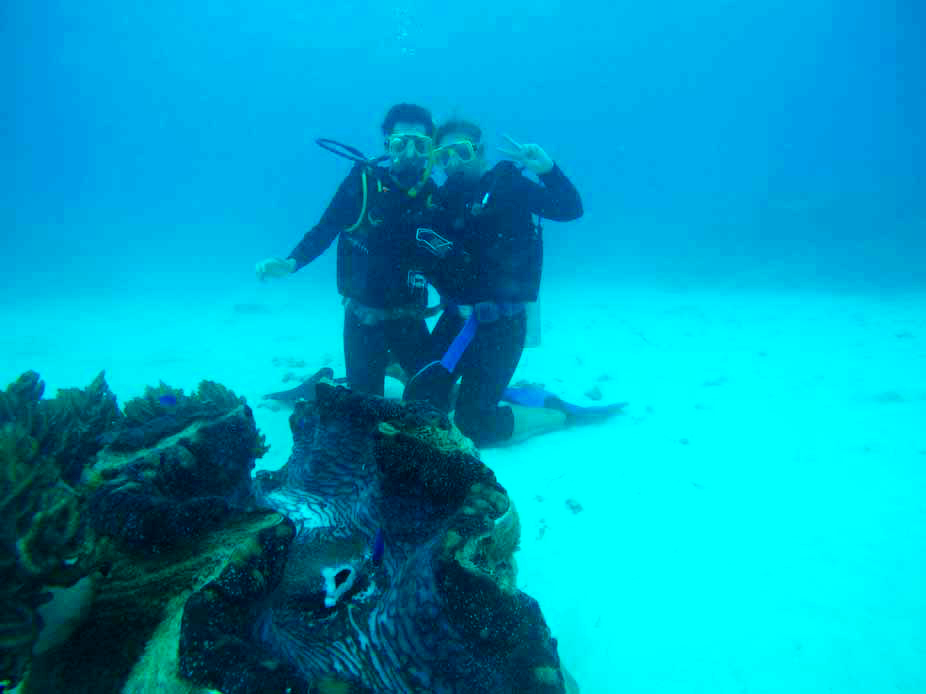 Nous plongée Grande Barrière de Corail Cairns Australie