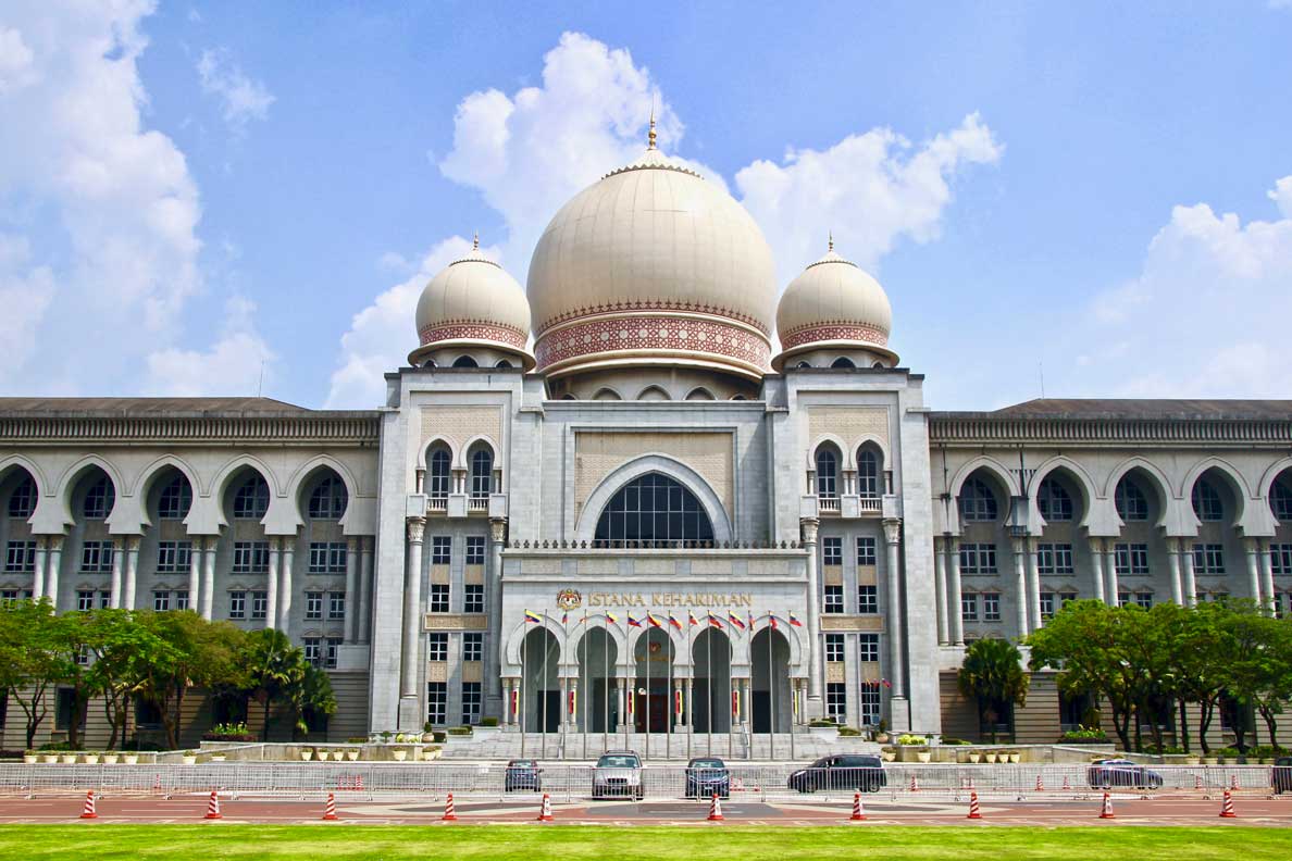 palais de justice à putrajaya en malaisie