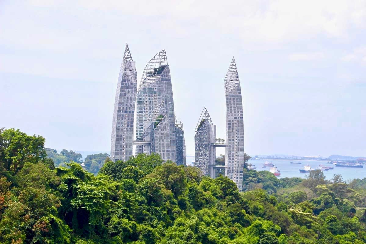 Vue depuis le pont Henderson Waves Singapour