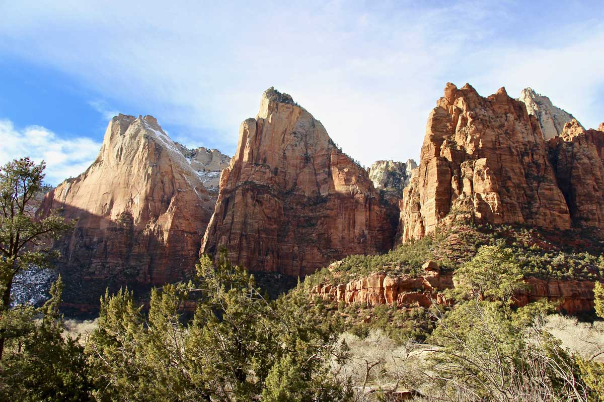 montagnes parc zion