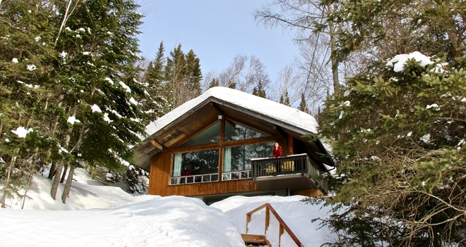 Un week-end au chalet dans les Laurentides