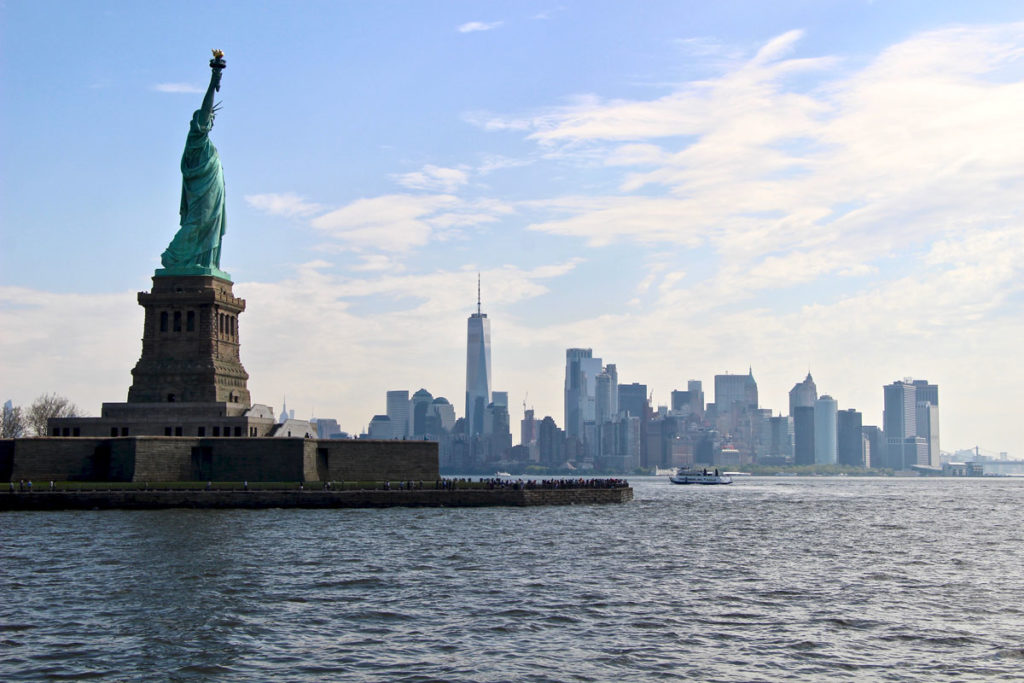 Statue de la liberté et Manhattan