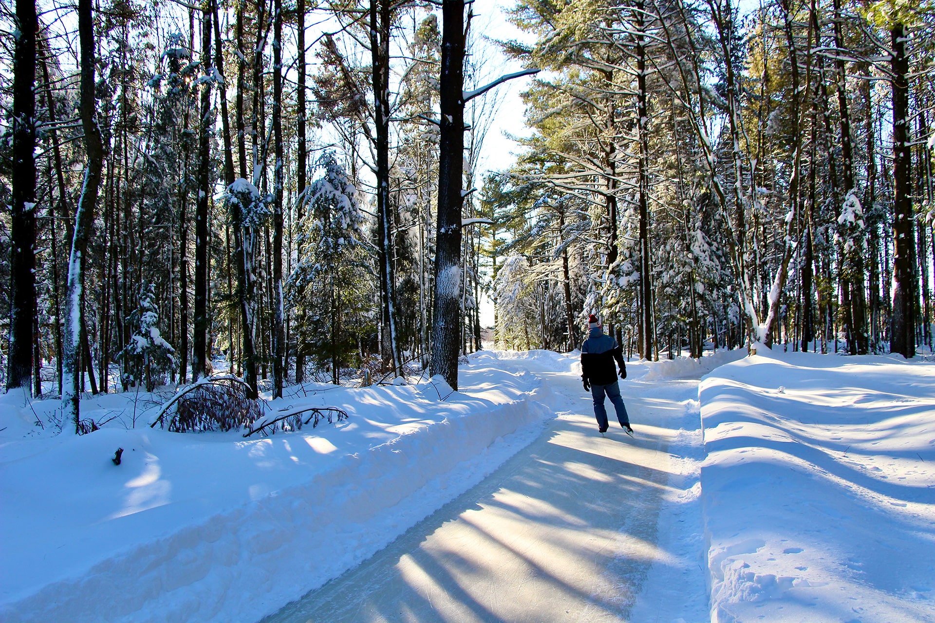 Patin à glace - Québec hiver