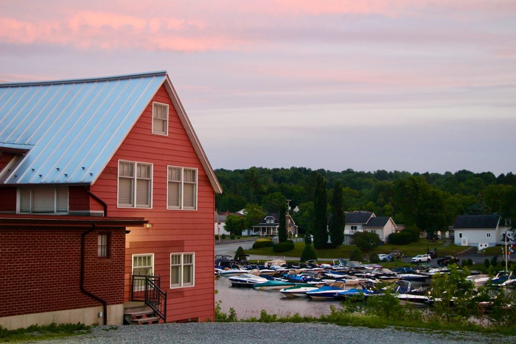 coucher de soleil sur magog