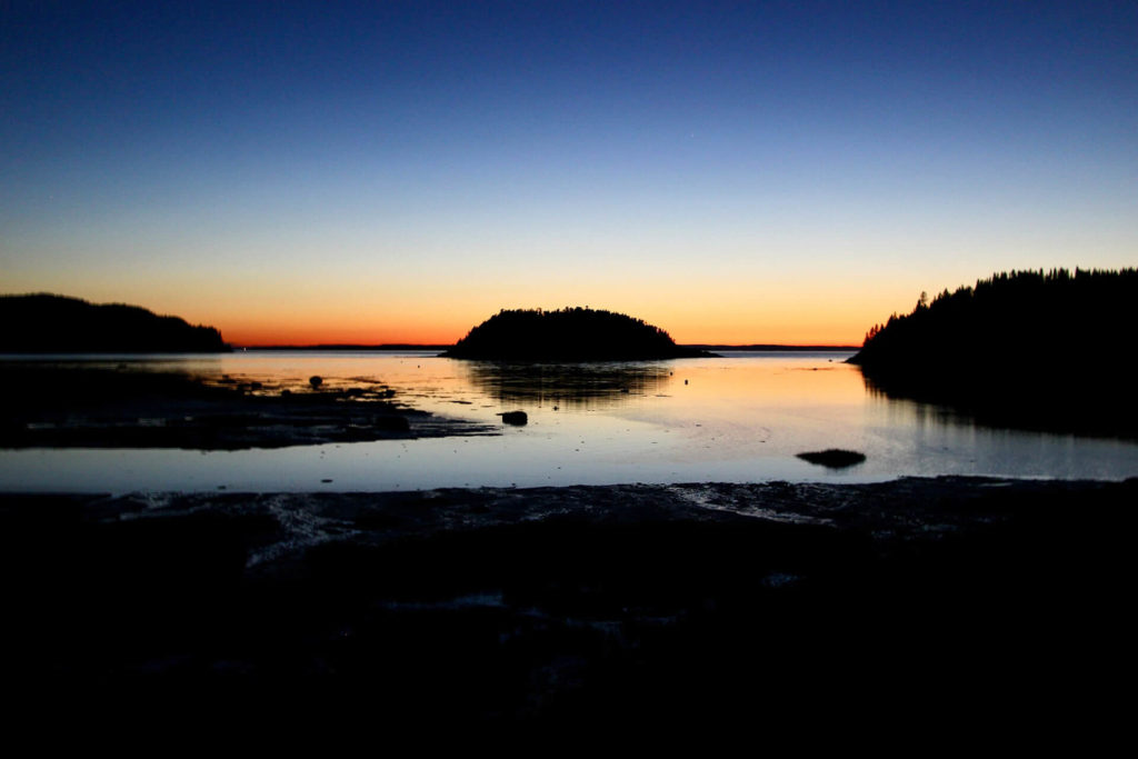 Coucher de soleil Parc du Bic