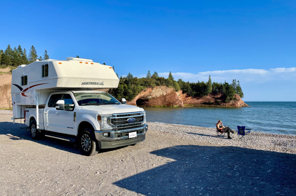 VR sur la plage road trip Nouveau Brunswick Canada