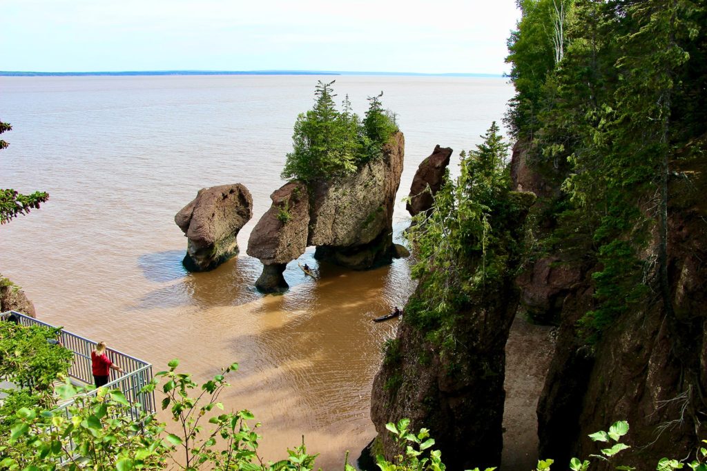 kayak parc Hopewell Rocks baie Fundy